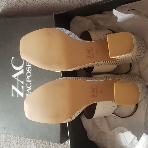 ZAC Zac Posen Virginia Block Platform Heel Slingback Sandals New In Box NWT - Picture 9 of 11